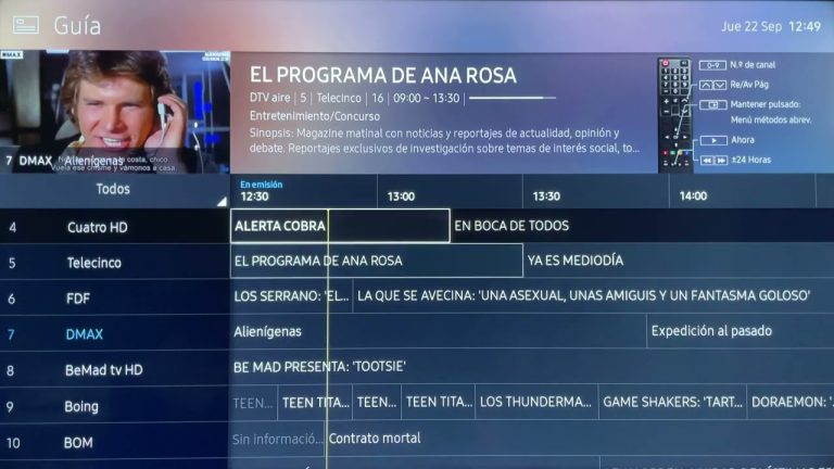 Descubre la solución definitiva: Guía TV Samsung sin información