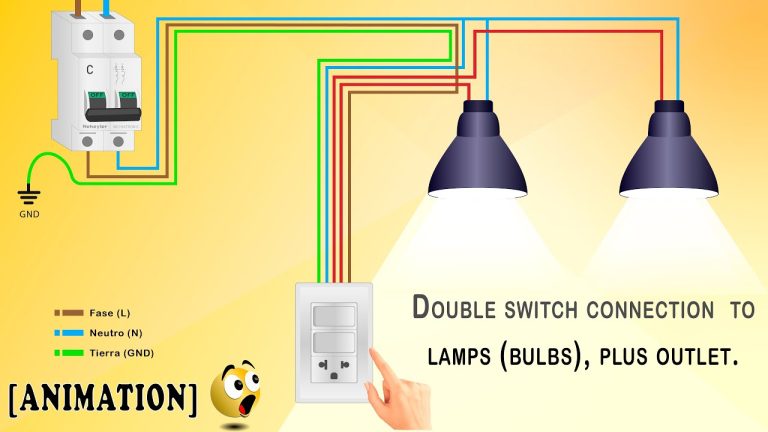 Aprende a conectar un interruptor doble con enchufe en simples pasos