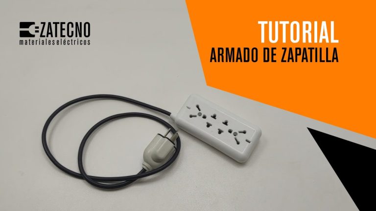 &iexcl;Descubre c&oacute;mo armar una zapatilla de tres enchufes y optimiza tus conexiones el&eacute;ctricas!