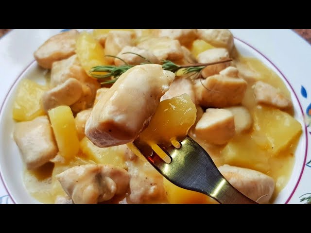 Cómo preparar un delicioso pollo con piña: receta paso a paso