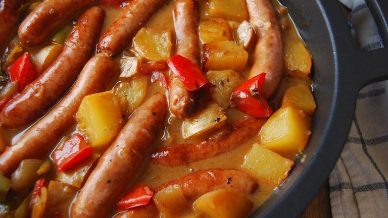 Receta sencilla de Salchichas Guisadas: ¡Prueba este delicioso plato!
