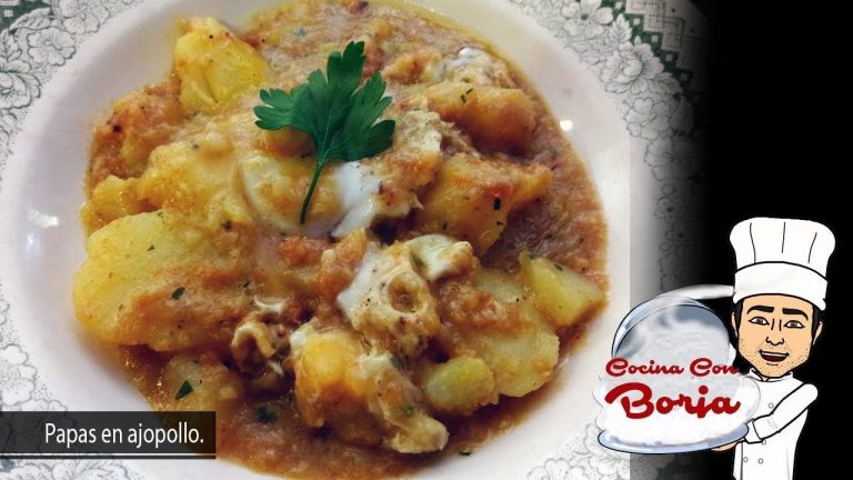 Receta Fácil y Rápida para Preparar Patatas en Ajopollo con Huevo