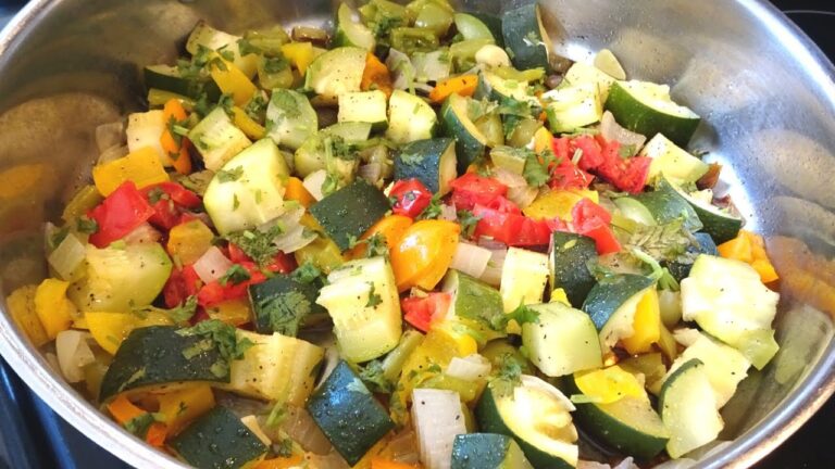 Receta Tradicional de Calabac&iacute;n Sudado: Paso a Paso para un Plato Saludable