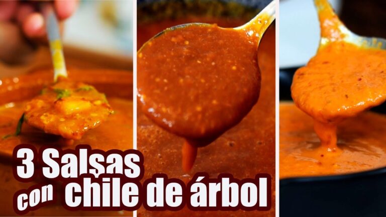 Receta Aut&eacute;ntica y F&aacute;cil de Salsa de Chile de &Aacute;rbol Casera